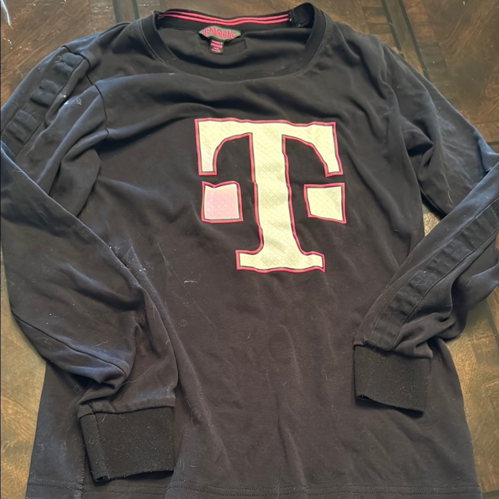 Black Long Sleeve Tee with Logo